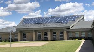 farm with solar energy